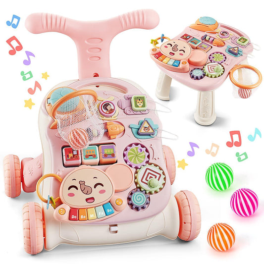 Children's Music Pink Gliding Walker, The Perfect Toy For Young Children